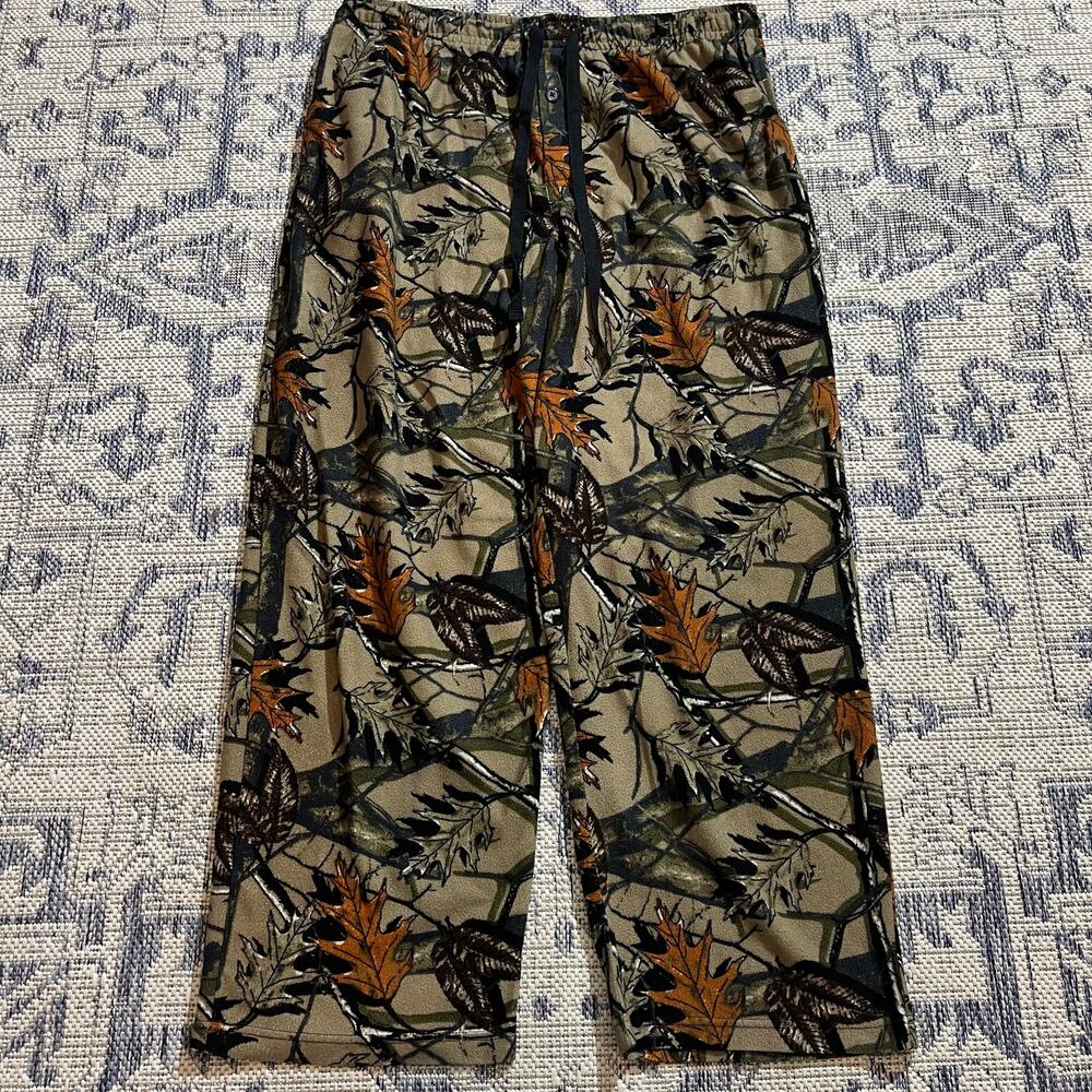 VTG Y2K Baggy Realtree Camo Sweatpants Pajamas SZ XL